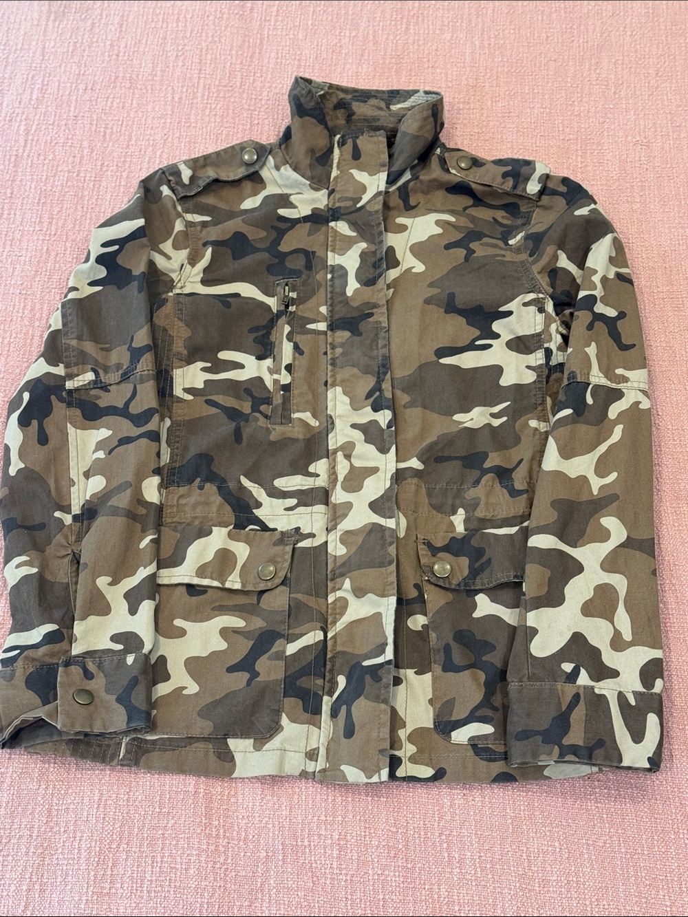 Love Tree medium wm’s Camouflage lightweight Jacket in Brown / beige / black